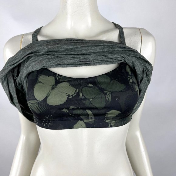 Lululemon Sunset Salutation Tank Women 8 Butterfly Built in‎ Bra Luon Gum Yoga - Picture 7 of 9